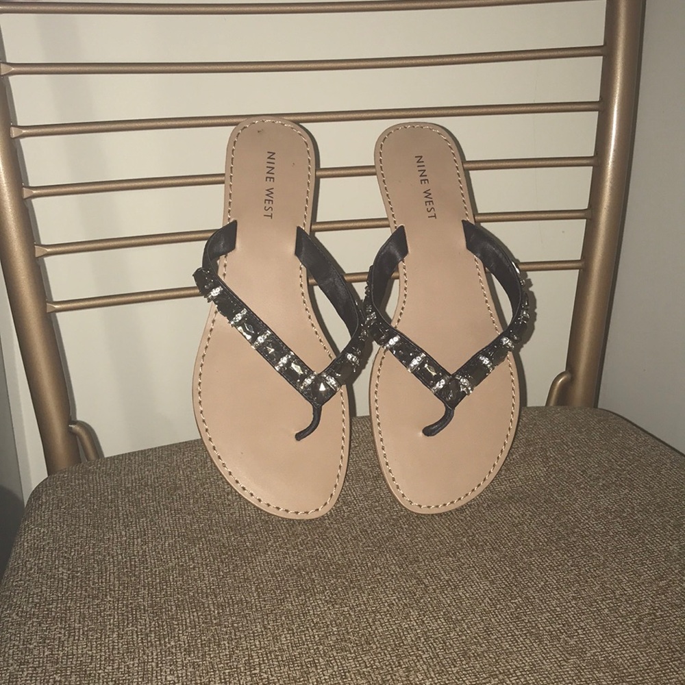 Nine West stoned sandals.